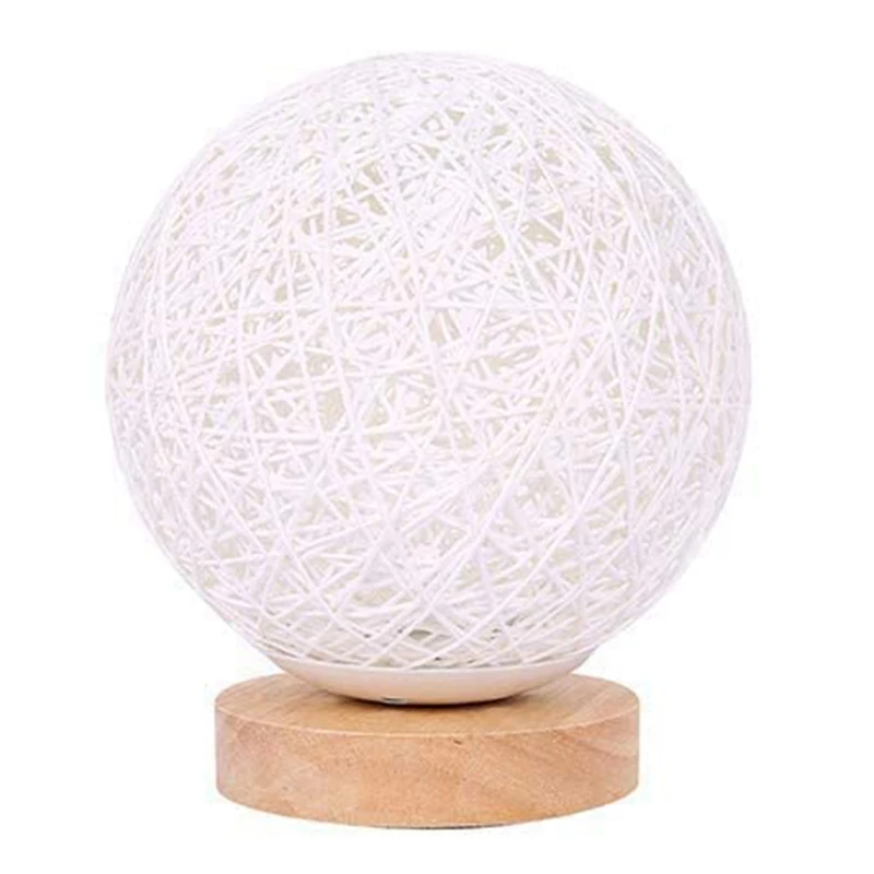 

Прикроватная лампа с ротанговыми шариками, Usb прикроватная лампа, ротанговая лампа, декоративсветильник освещение для спальни