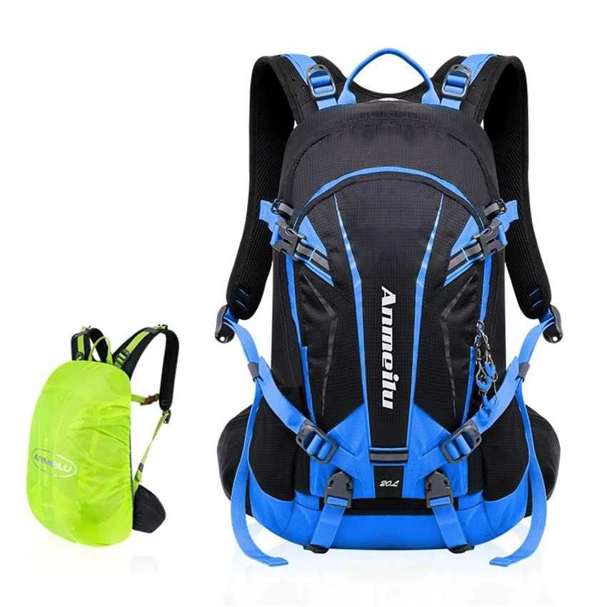 20L Cycling Backpack Breathable Outdoor Sport Riding Hiking Camping Hydration Rucksack Bicycle Bag with Rain Cover Bike Backpack