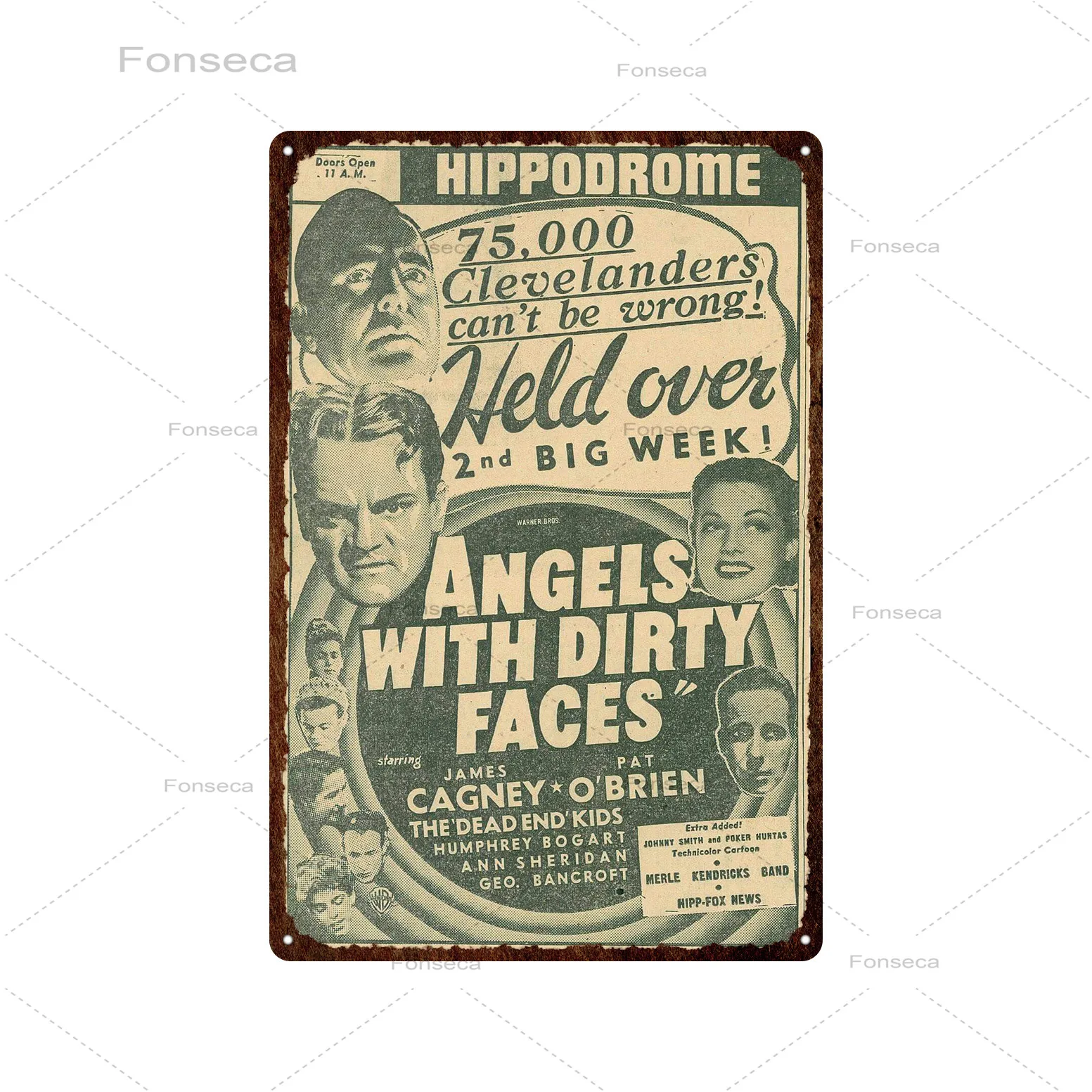 Популярный рекламный постер в стиле ретро-фильма металлический жестяной знак