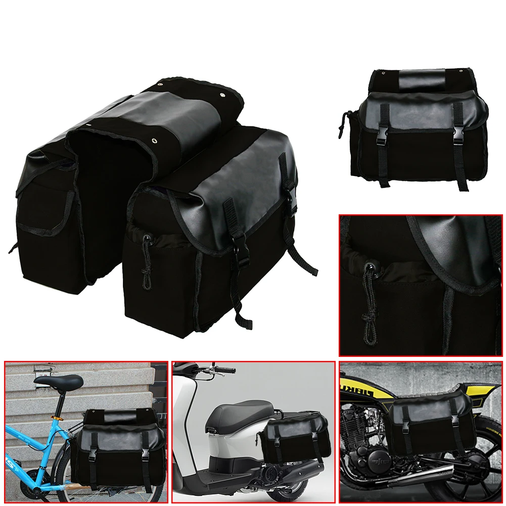 

Новое обновление Мотоцикл Touring Мотоцикл седельная сумка Холст корзины коробка