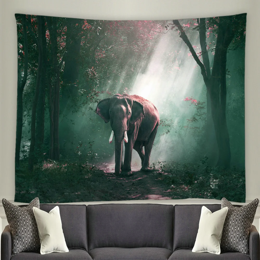 Декоративный гобелен с мандалой настенное украшение в стиле хиппи богемное