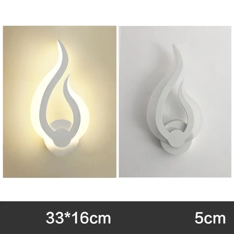 Светодиодная настенная лампа для ванной комнаты настенное бра белая внутреннего