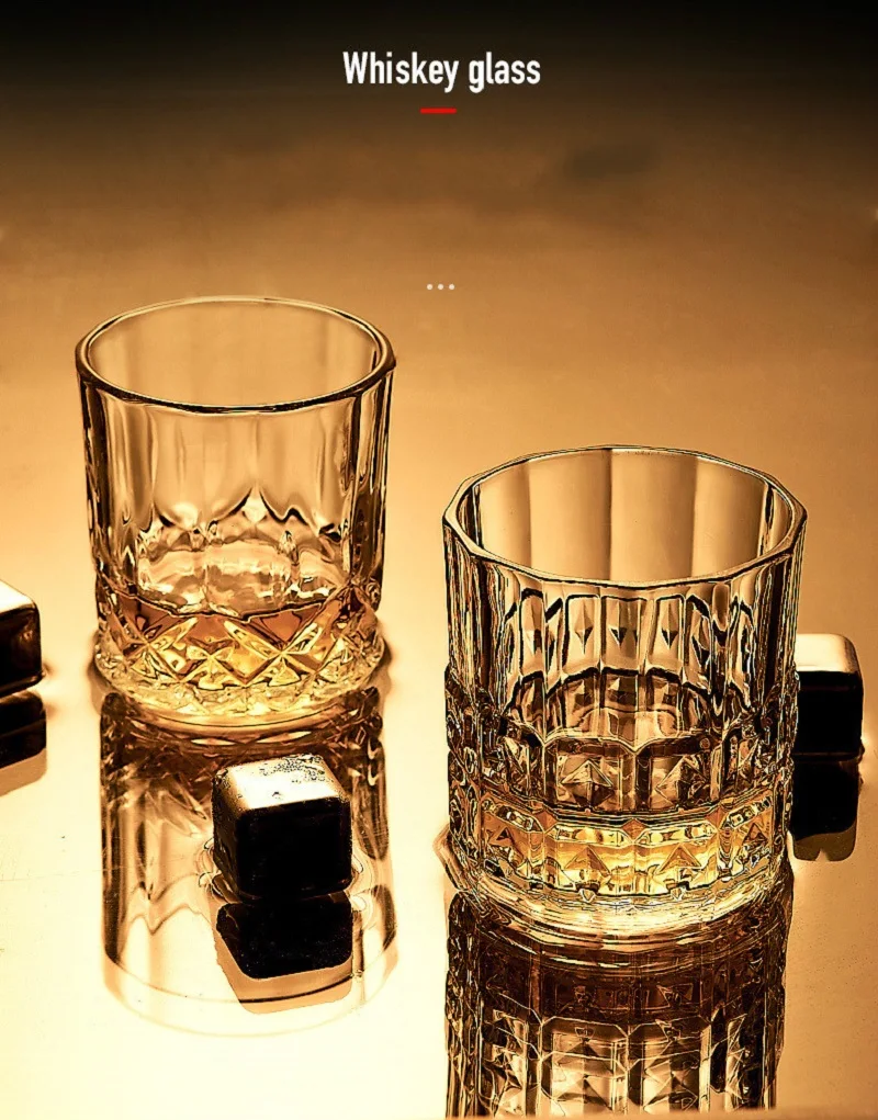 

Transparent whiskey glass, home creative glass, spirits, wine, beer