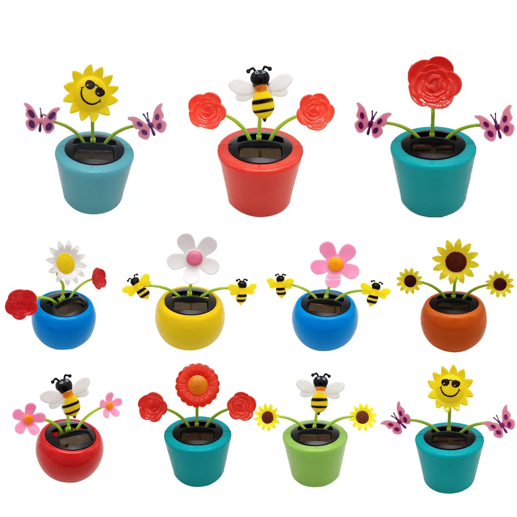 1 шт. движущаяся танцевальная качалка откидной клапан солнечная игрушка