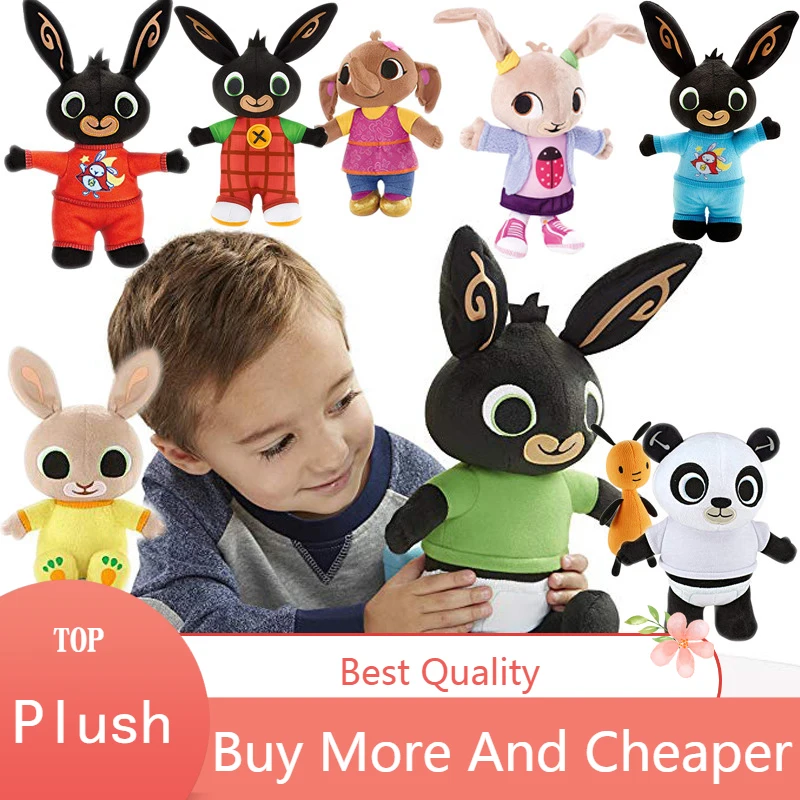 Bing Bunny плюшевая игрушка звуковая функция sula flop Hoppity Voosh pando кукла peluche куклы игрушки детские подарки на день рождения