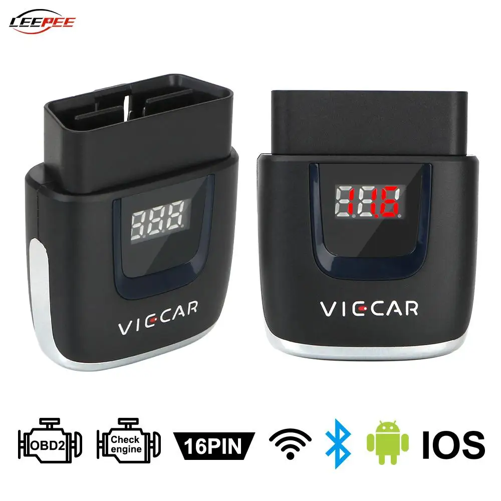 Bluetooth цифровой автомобильный сканер ELM327 OBD2 считыватель кодов двигатель
