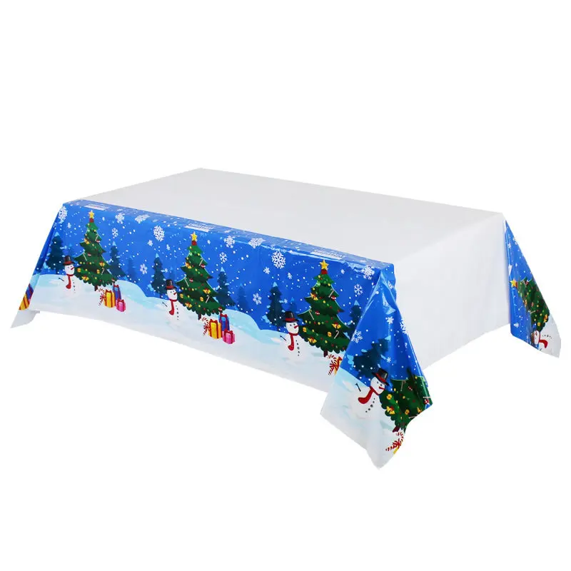 

137*274 New Year Christmas Tablecloth Table Decorations Rectangular Table Covers Christmas Decorations for Home Navidad