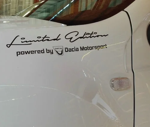 

For 1Pair/2Pcs Limited Edition by DACIA Motorsport Auto Aufkleber Sticker Sport Mind 28x7cm