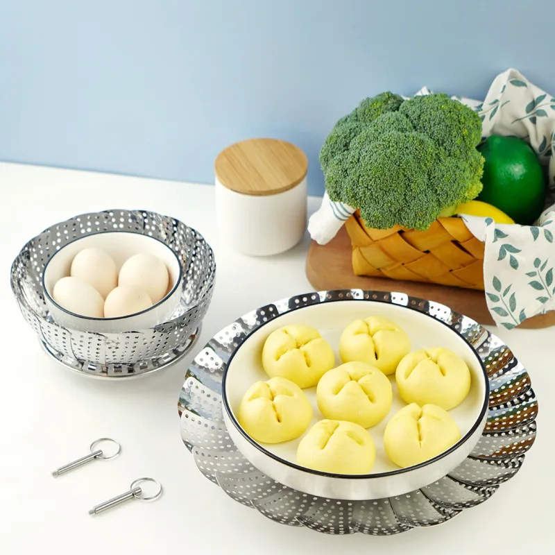 

steamer advanced stainless steel vegetable steamer foldable food basket expandable mesh kitchen tools cookware