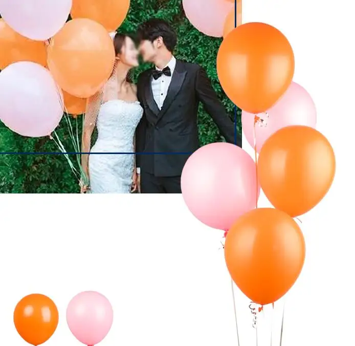 L pink Orange 20 шт./лот мяты зеленые шары или белый латексный шар 10 дюймов Тиффани синие вечерние принадлежности свадебное событие Вечеринка День Рождения Декор - Цвет: L pink Orange