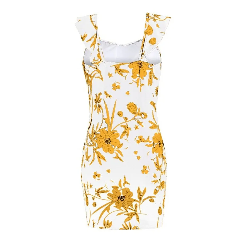 

Women's European-Style Off-Shoulder Slim-Fit Floral Printed Dress Woman Dress Punk Rave Dress Plus Size Dress