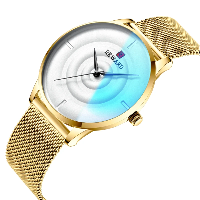 

REWARD Luxury Men's Watch Top Brand Fashion Colorful Stainless Steel Watch Waterproof Watch Men reloj hombre relogio masculino