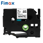 Fimax 541 241 совместим с Brother P, устройство для создания сенсорных этикеток, цвет черный на белом Tze241 для принтеров этикеток Brother P-touch