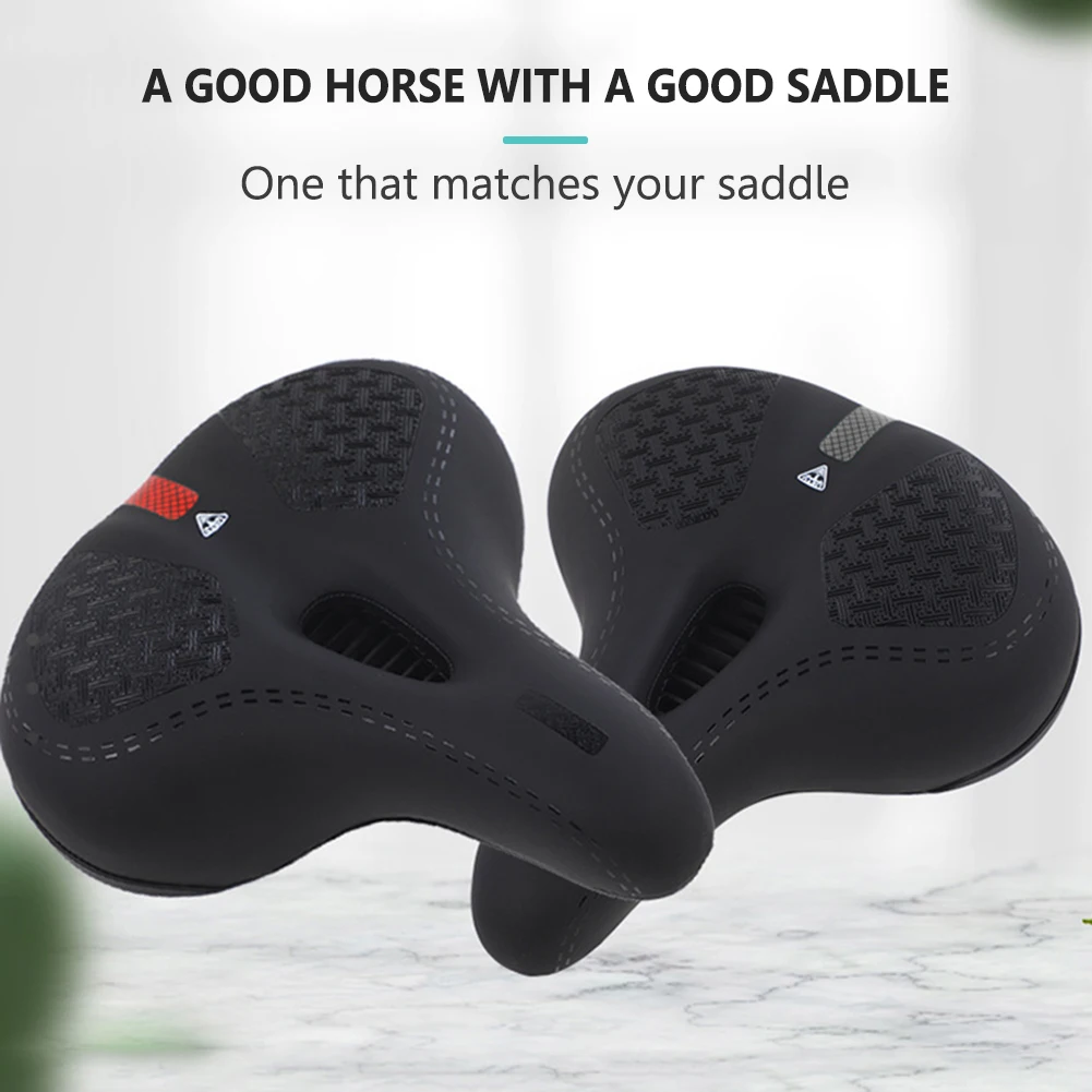 

Breathable Bike Saddle Big Butt Cushion Seat Mountain Bicycle Shock Absorbing Hollow Cushion Bicycle Accessories