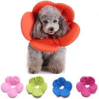 flower shape pet collar e neck cone anti bite soft neck cover lovely and comfortable