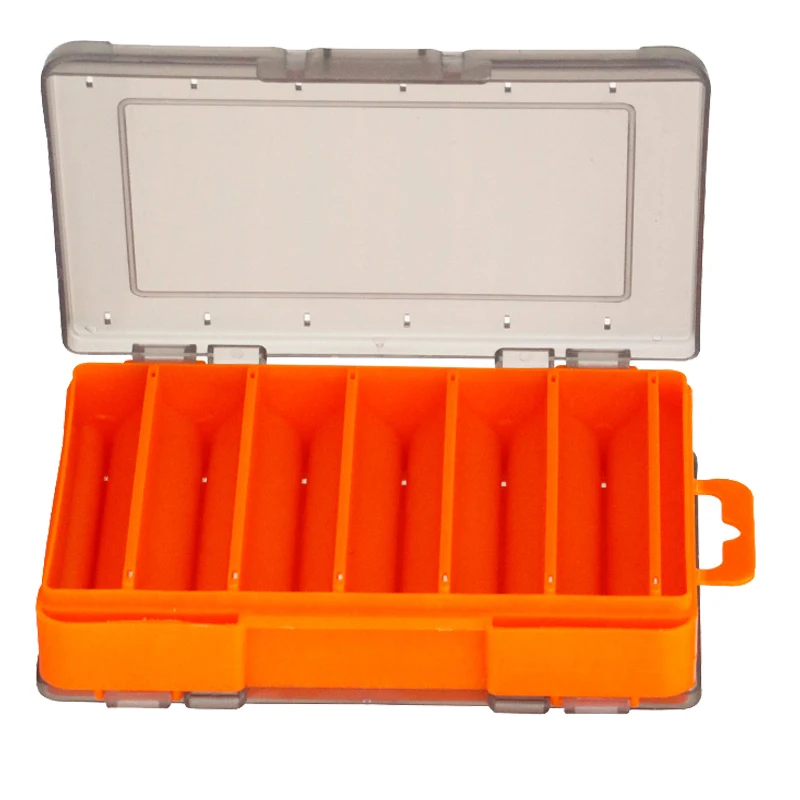 

Doublex Sided Fishing Tackle Box Double-decker Sub-bait Box 12/14 Compartments Bait Lure Storage Box Fishing Gear Storage Box