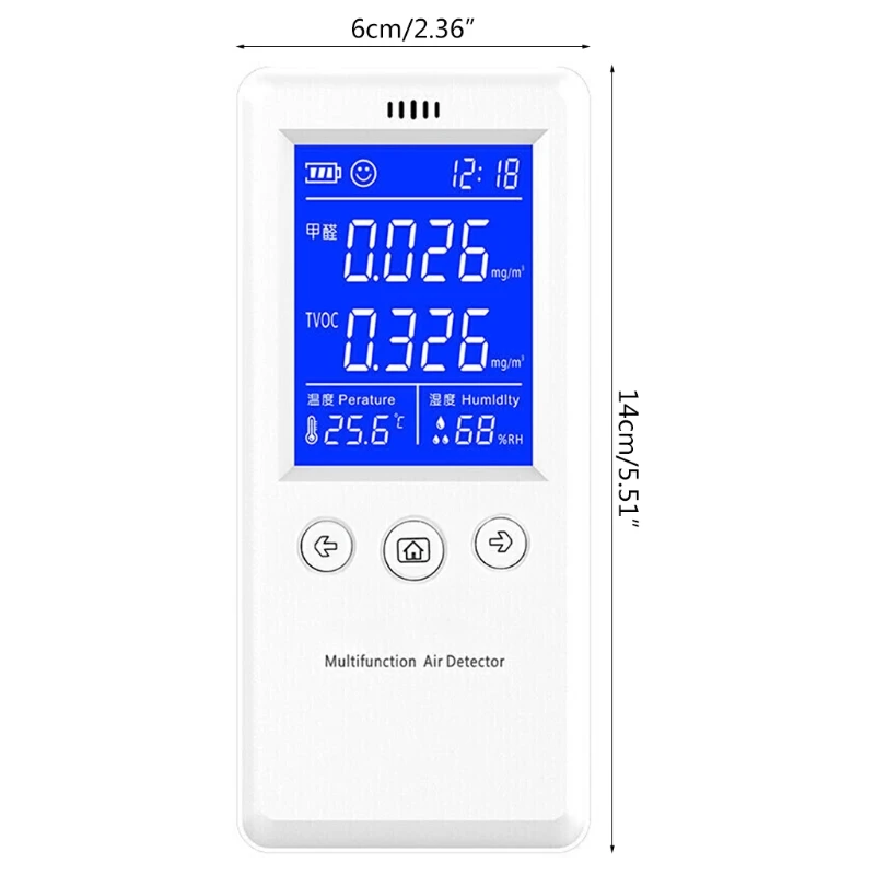 

Air Quality Monitor Excellent Detector for Formaldehyde TVOC
