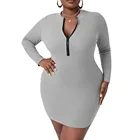Осень 2021, вязаное женское облегающее Бандажное платье Y2k, женские модные облегающие повседневные пикантные вечерние мини-платья с длинным рукавом, большие размеры 5XL