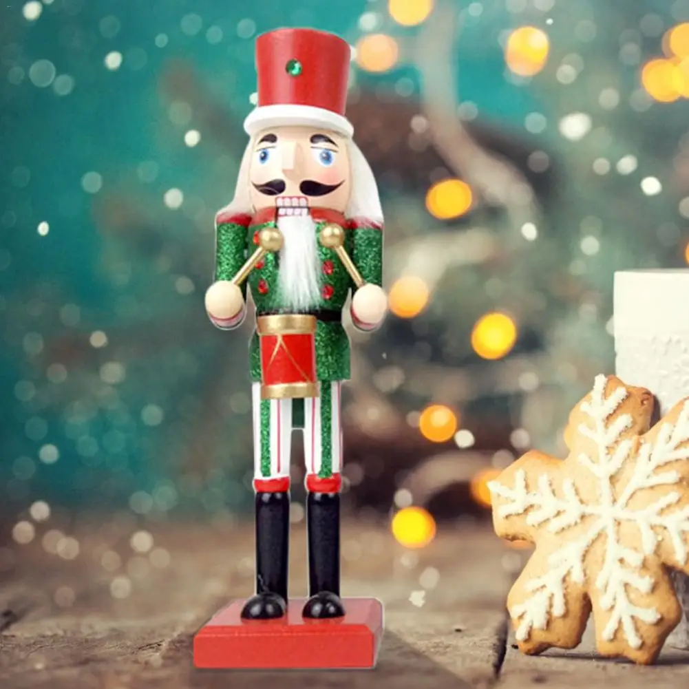 1PC 38CM Wooden Classic Nutcracker Soldier Puppet Decoration New Year Christmas Gift Figure Kids Toys | Игрушки и хобби
