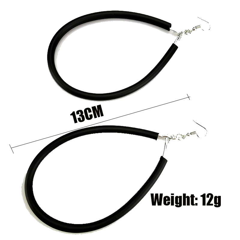 UKEBAY НОВЫЕ геометрические большие серьги для женщин Висячие резиновые ювелирные