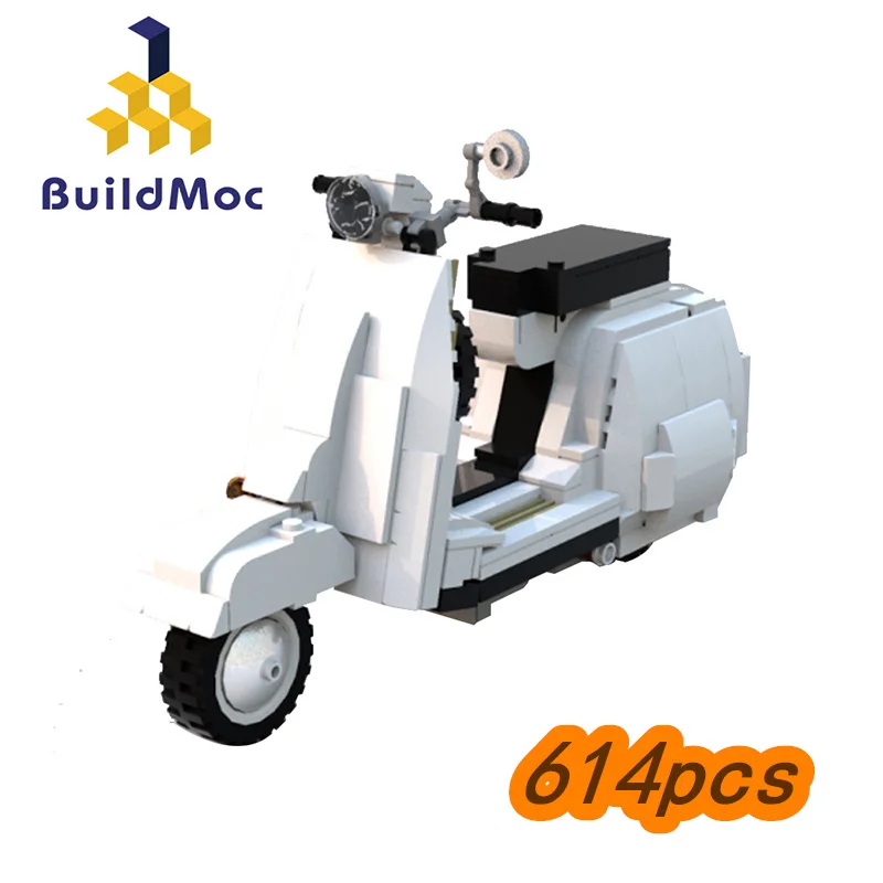 

MOC New Moto Bike Building Blocks Technical Motorcycle Model Idea Educational Bricks Set Kid Toys