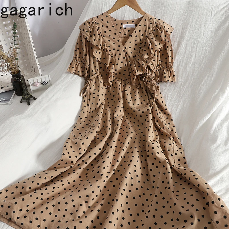 Gagarich женское летнее платье новинка модное шикарное контрастных цветов волнистые