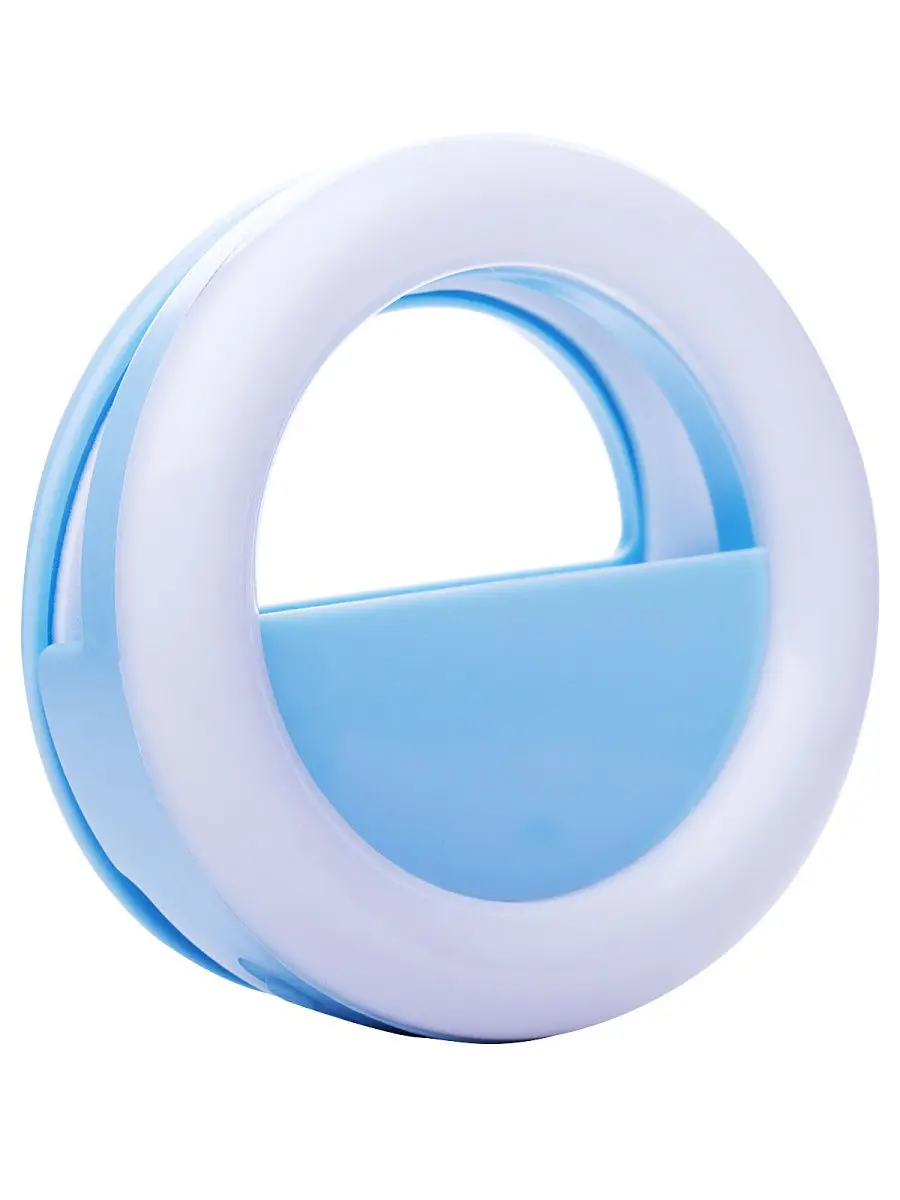 Кольцевая лампа с ровным светом селфи кольцо для телефона голубой|Новизна