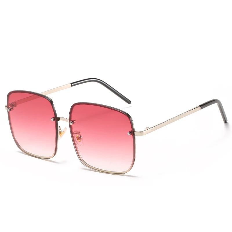 

Fishing Sunglasses Women Vintage Oversized Glasses Square Shades Metal Frame Womens Sunglasses UV400 Eyewear Ocean Lens Glasses