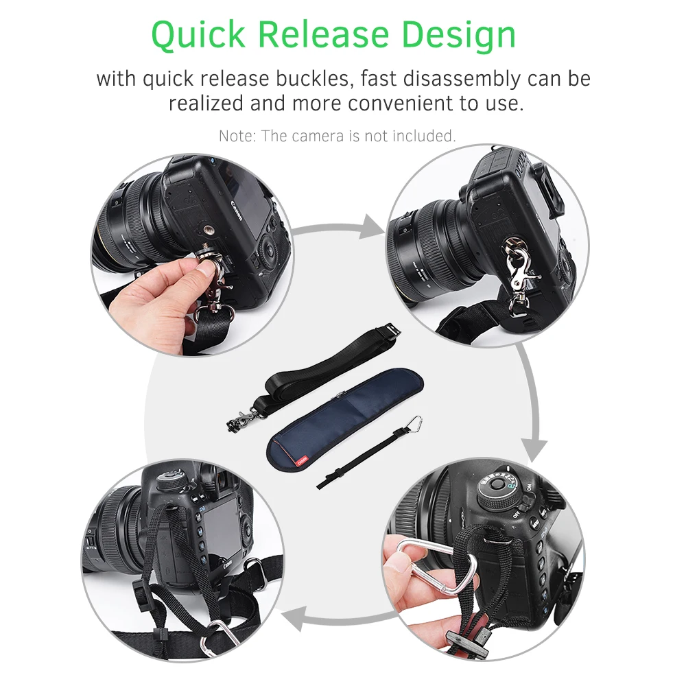 Ремень CADeN для камеры плечевой шейный ремень длинный с карманами аксессуаров