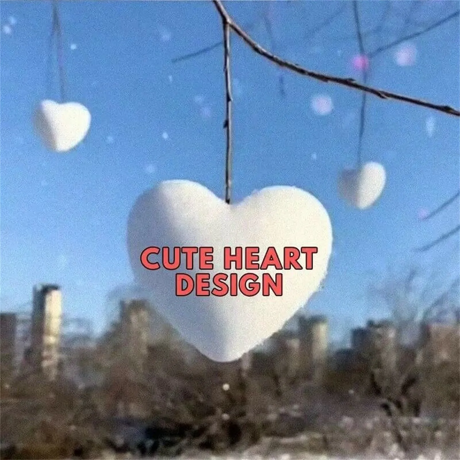 

Funny Heart Snowball Maker Winter Plastic Snowball Maker Clip Kids Outdoor Mold Toy Interesting Creative Funny
