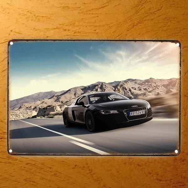 

Sport Car Metal Tin Sign Painting Poster Restaurant Decoration Painting