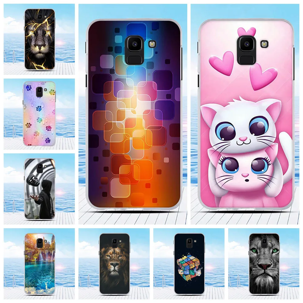Мягкий силиконовый чехол для Samsung Galaxy J6 2018 J600 Coque On6 телефон Fundas 5 6 дюймов бампер из