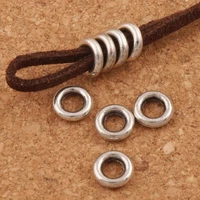 smooth circles spacer metal charm beads 7 9x7 9x1 9 mm 500pcs zinc alloy dangle fit bracelets jewelry diy l1484