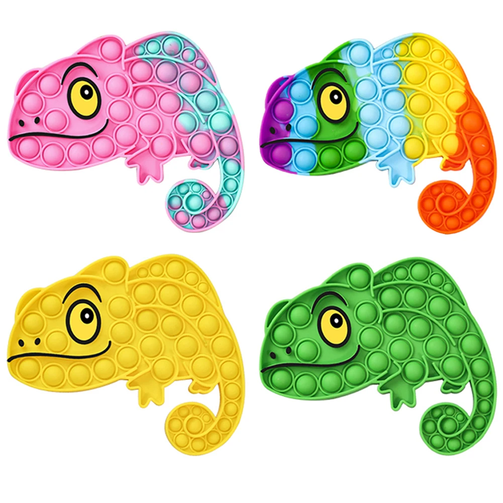 

Push Bubble Fingertip Toys Autism Autism Special Needs Chameleon Silicone Toys Adult Children Decompression Game Toys