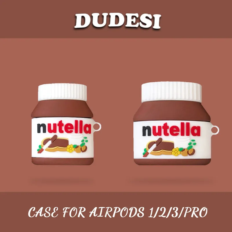 

3D Cute Dessert food chocolate sauce bottle Bluetooth headset soft case for apple airpods 1 2 pro 3 Wireless charging cover gift