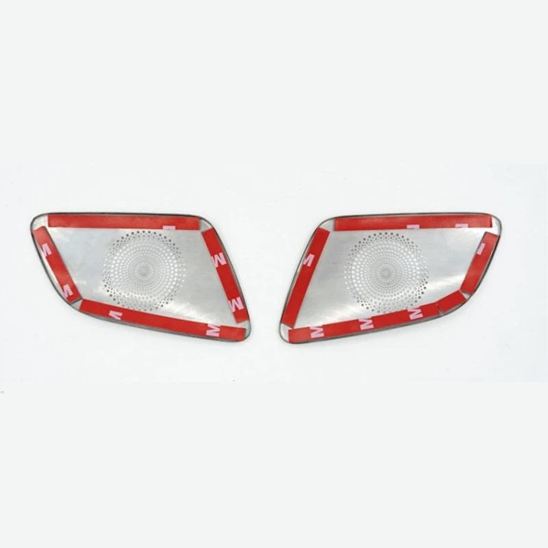 

Car Stainless Steel speaker decoration sound paste Cover For Toyota Land Cruiser Prado 120 FJ120 2003-2007 2008 2009 Accessories