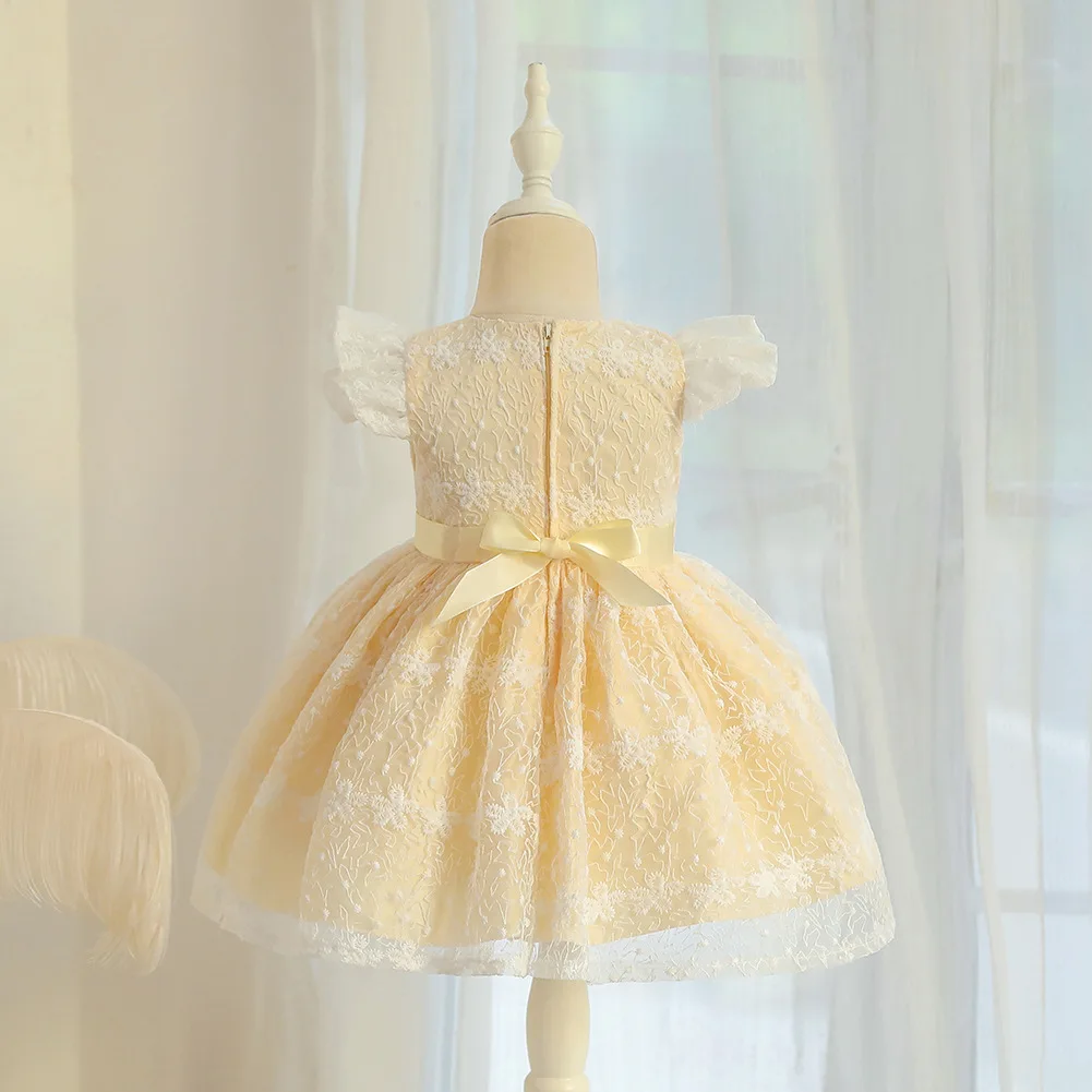 

Summer Girls Dresses European And American Lace Bowknot Girls Clothing Children Princess Dresses Tutu Skirts Baby kids Costume