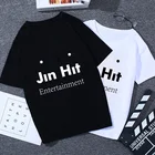 2020 летняя 100% хлопковая футболка, женская модная футболка с коротким рукавом, развлекательные женские футболки JinHit с надписью