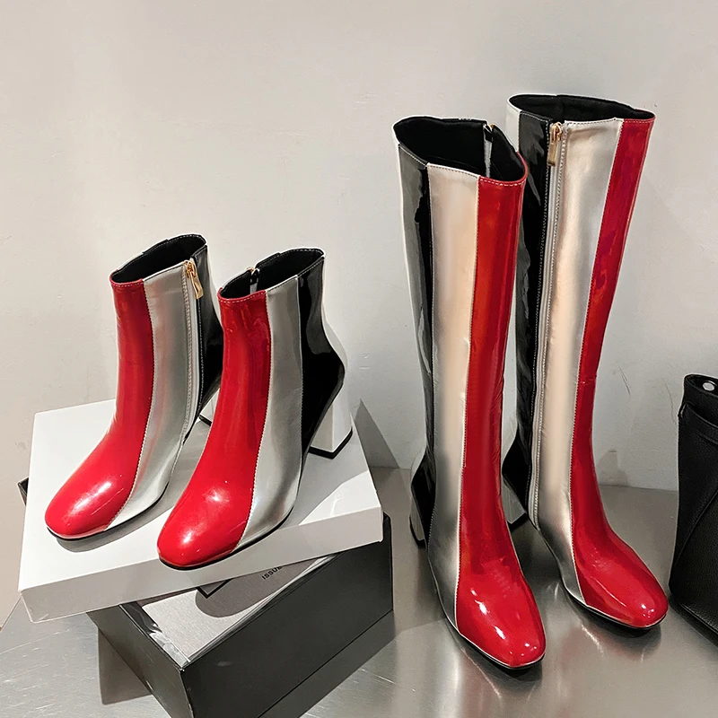 Классические разноцветные женские ботильоны в британском стиле элегантные