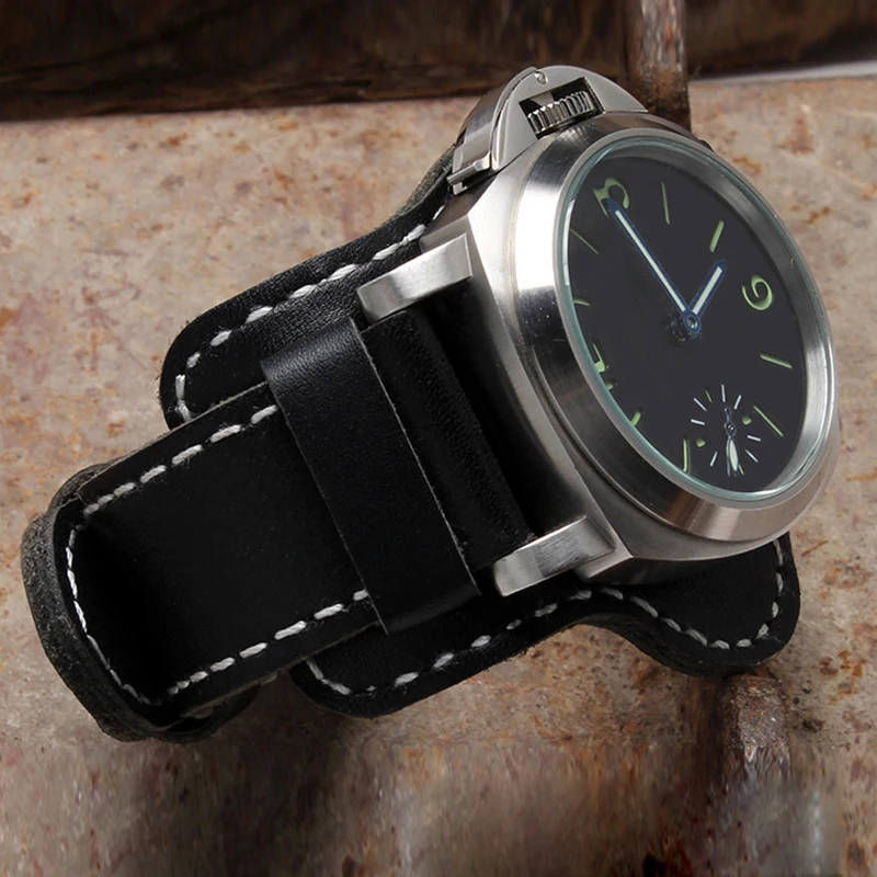 Fashion Sport Watchband High Quality Genuine Leather Watch Strap Band 20mm 22mm 24mm 26mm for Watch Accessories Wristband