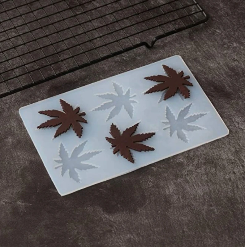 Кленовая силиконовая форма в виде листьев помадной формы шоколадные конфеты