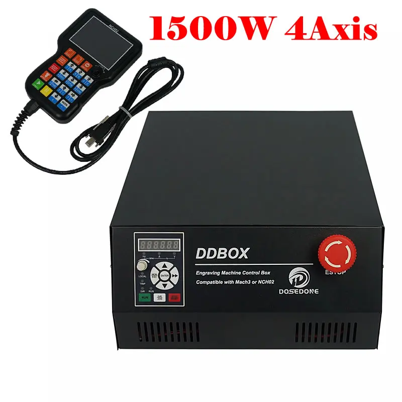 

CNC Metal Wood Router Offline Control Box 1500W 4Axis for CNC 3020 3040 6040 Milling Carving Engraving Machine Lathe Tool