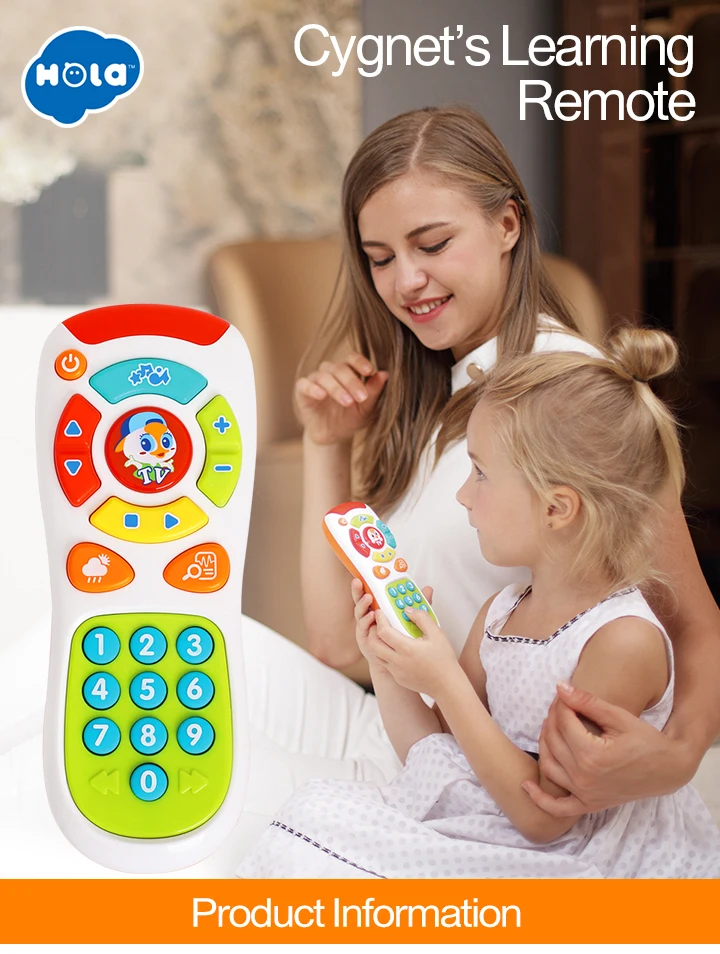 HOLA TOYS 3113, детские игрушки, электрический пульт дистанционного управления, светильник и музыка для детей, подарки
