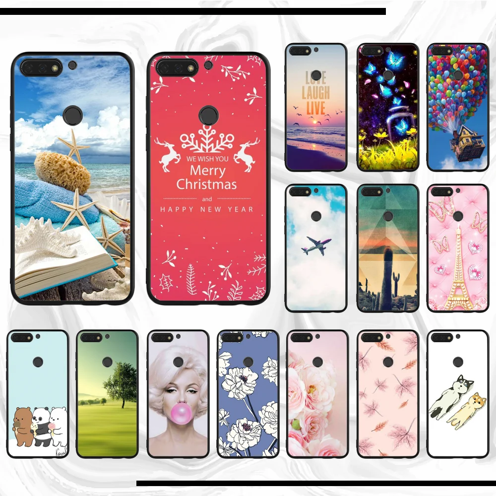 Для honor 8C чехол Роскошный Уникальный Дизайн для телефона Y6 8 8x9 10 view lite prime 8c 6 10plus 20