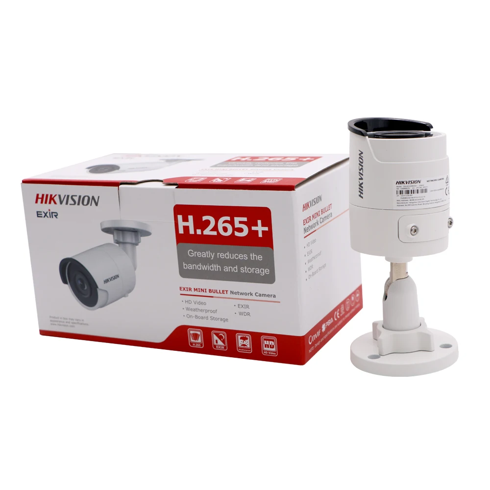 Оригинальная цилиндрическая IP камера Hikvision 8 Мп стандартная наружная