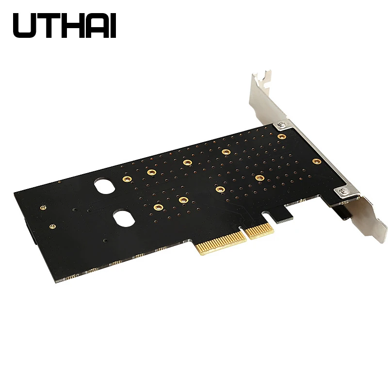 Uthai T15 PCIe to M.2 NVMe SSD адаптер NGFF карта 110 мм M Key plus B Ключ двойная расширения PCI-E X4 X8 X16