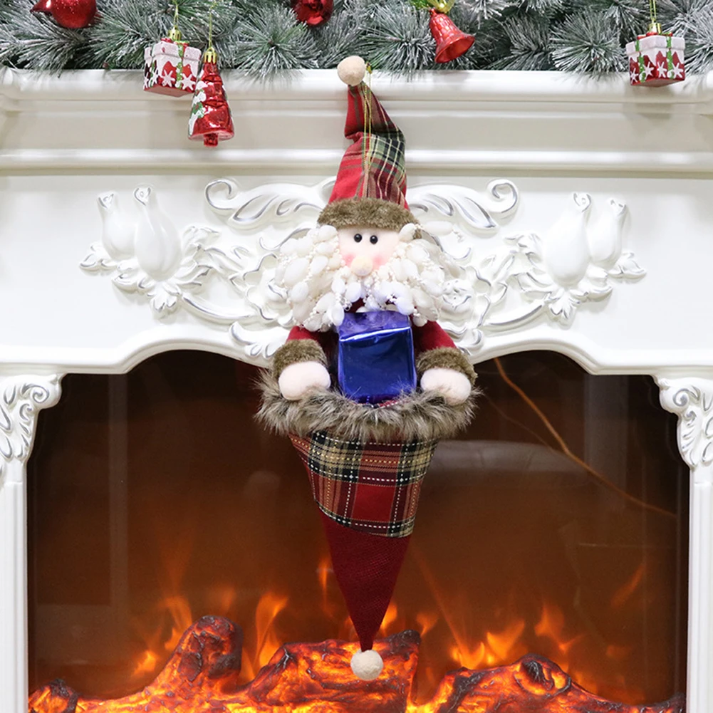 Пакет для хранения конфет Snowmen Eik с Санта Клаусом сумки тоуты рождественского