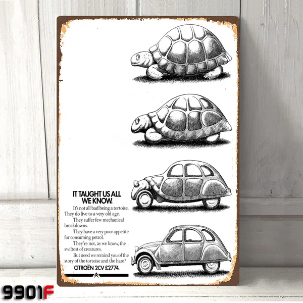 

Citroen-de lata de Metal divertida para garaje de casa, cueva, Pub, pared para Bar, pared (20cm x 30cm), 2CV