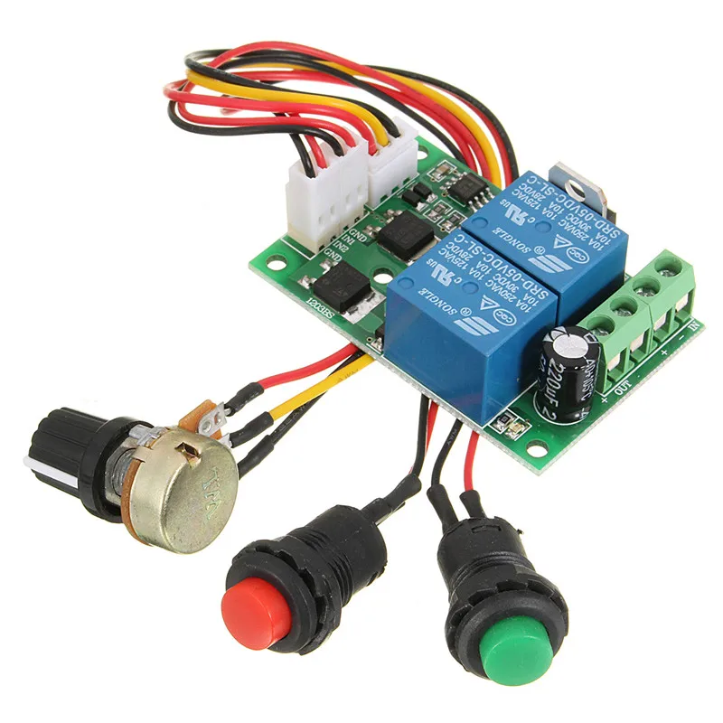 DC Motor Speed Controller DC 6V 12V 24V PWM Controller Forward And Reverse Switch Motor Controller Adjustable Speed Control