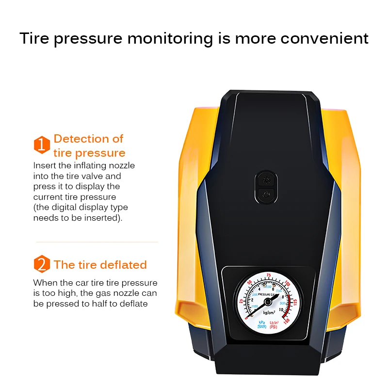 

TiOODRE Car Air Compressor DC 12V Digital Tire Inflator Air Pump 150 PSI Auto Air Pump For Car Motorcycle LED Light Tire Pump